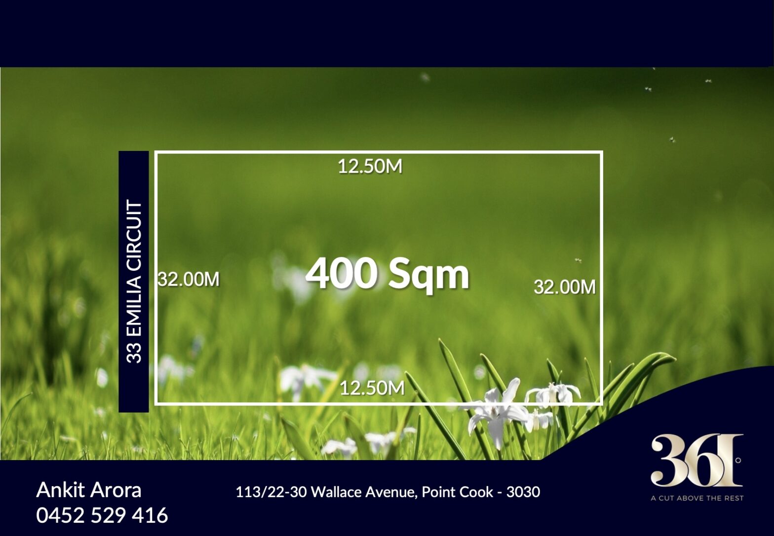400SQM PREMIUM TITLED LAND FOR SALE IN TAYLORS ESTATE IN FRASER RISE!!!