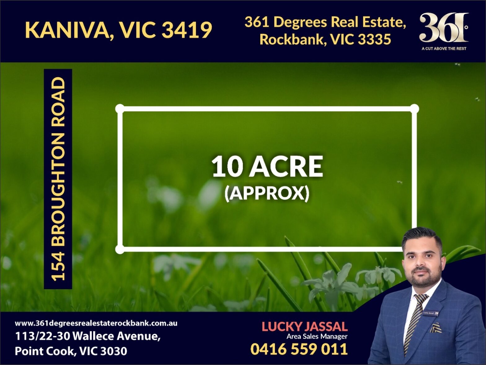 Prime 10-Acre Land in Kaniva..Perfect Location & Potential!
154 BROUGHTON ROAD, KANIVA, VIC 3419