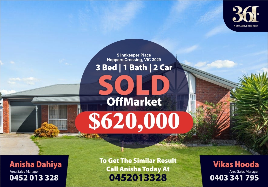 SOLD OFF MARKET IN 24 HOURS !!!